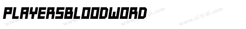 PlayersBloodWord字体转换