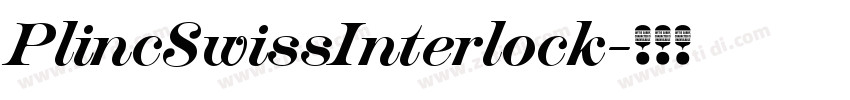 PlincSwissInterlock字体转换