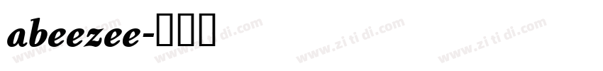 abeezee字体转换