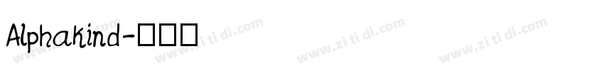 Alphakind字体转换