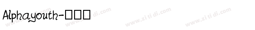 Alphayouth字体转换