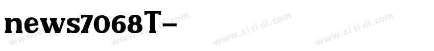 news7068T字体转换
