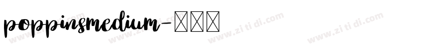 poppinsmedium字体转换