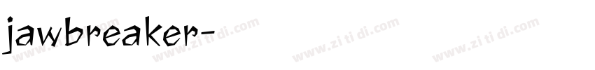 jawbreaker字体转换