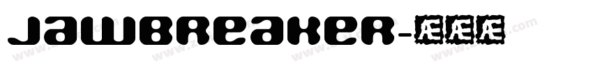 jawbreaker字体转换
