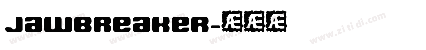 jawbreaker字体转换