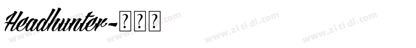 Headhunter字体转换