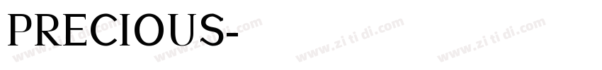 PRECIOUS字体转换
