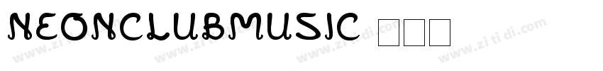 NEONCLUBMUSIC字体转换
