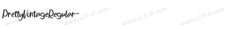 PrettyVintageRegular字体转换