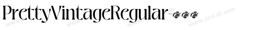 PrettyVintageRegular字体转换