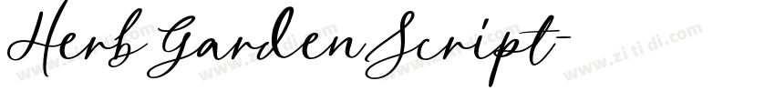 HerbGardenScript字体转换