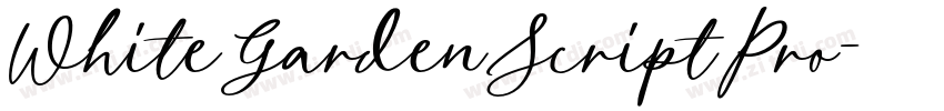 WhiteGardenScriptPro字体转换 WhiteGardenScriptPro字体转换