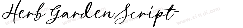 HerbGardenScript字体转换