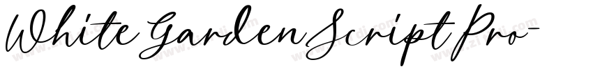 WhiteGardenScriptPro字体转换 WhiteGardenScriptPro字体转换