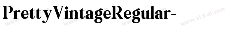 PrettyVintageRegular字体转换