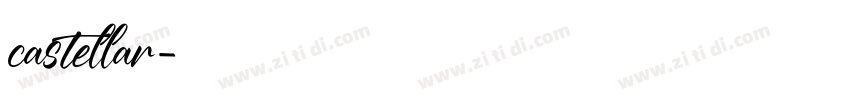 castellar字体转换
