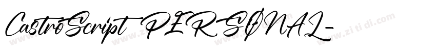 CastroScriptPERSONAL字体转换