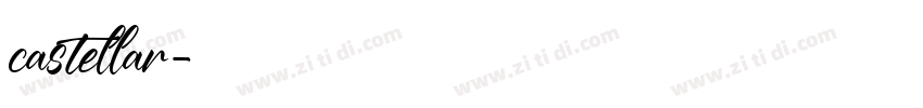 castellar字体转换