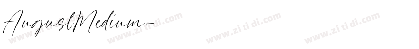 AugustMedium字体转换