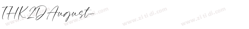 THK2DAugust字体转换