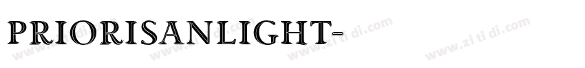PrioriSanLight字体转换