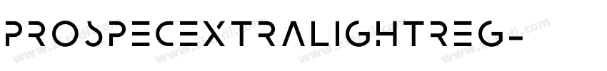 ProspecExtraLightReg字体转换