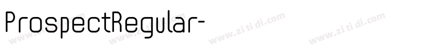 ProspectRegular字体转换