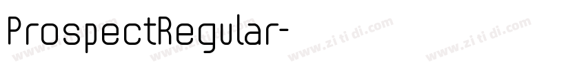 ProspectRegular字体转换