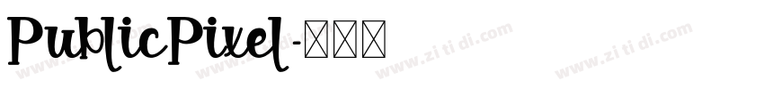 PublicPixel字体转换