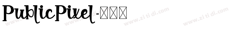 PublicPixel字体转换