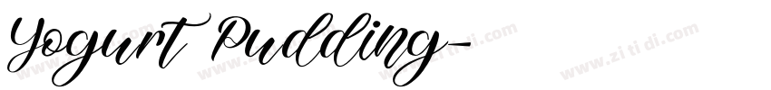 YogurtPudding字体转换