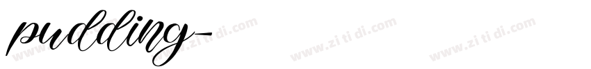 pudding字体转换