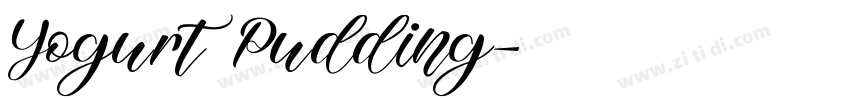 YogurtPudding字体转换