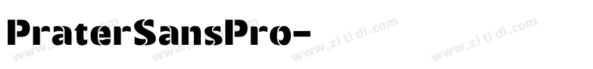 PraterSansPro字体转换