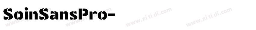 SoinSansPro字体转换