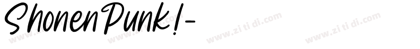 ShonenPunk!字体转换