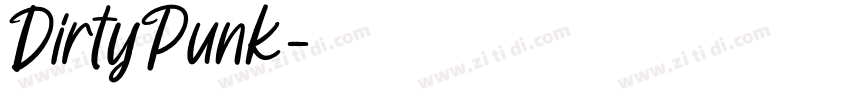 DirtyPunk字体转换