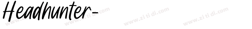 Headhunter字体转换