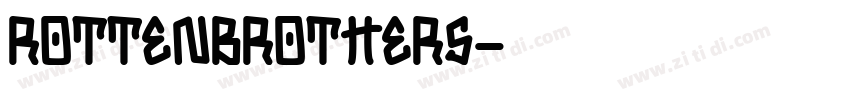 RottenBrothers字体转换