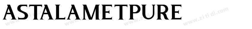 AstalametPure字体转换