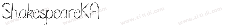 ShakespeareKA字体转换