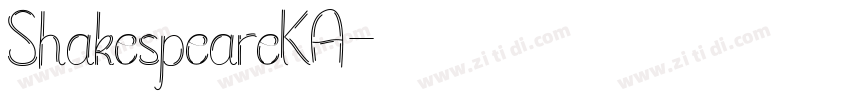 ShakespeareKA字体转换
