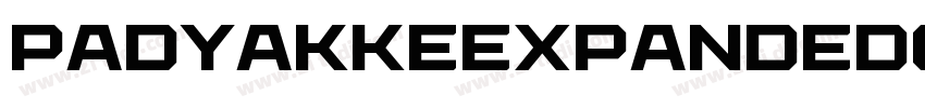 PadyakkeExpandedOne字体转换