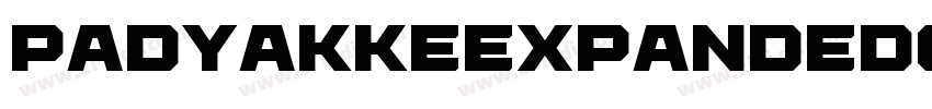 PadyakkeExpandedOne字体转换