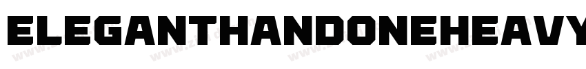 ElegantHandOneHeavy字体转换