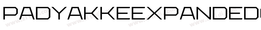 PadyakkeExpandedOne字体转换