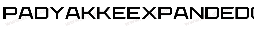 PadyakkeExpandedOne字体转换