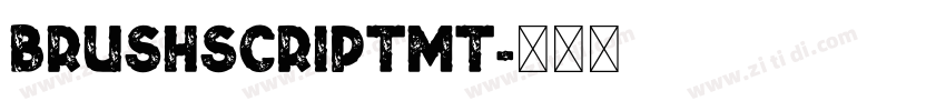 brushscriptmt字体转换