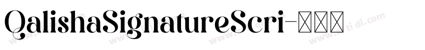 QalishaSignatureScri字体转换